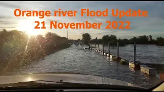 Orange river flood update 21 Nov 2022, of Bridges and markings.