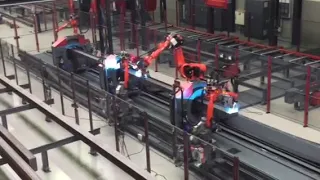 The Voortman Fabricator Robot Beam Assembly