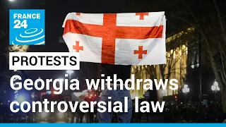 Georgia withdraws controversial law: 'Foreign influence' bill dropped after violent protests