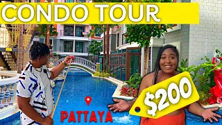 The BEST $200 Luxury Condo In Pattaya !😱  - CHEAP Luxury Condo Tour - Pattaya Thailand 2022 🇹🇭