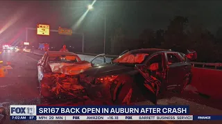 6 cars involved in SR 167 crash in Auburn | FOX 13 Seattle