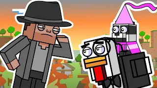 Burning Down a Minecraft Village!! | Block Squad (Minecraft Animation)