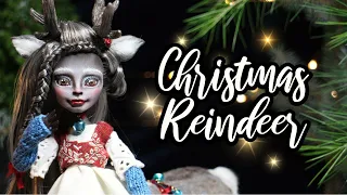 Reindeer Centaur Doll A REINTAUR?? | Christmas doll repaint |