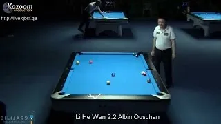 Li HE WEN vs Albin OUSCHAN - QF 2014 World 9-ball Championship