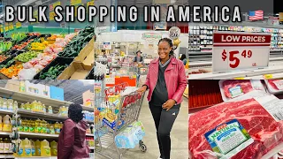 BULK SHOPPING | COST OF foodstuff in America 🇺🇸 with RECEIPTS of how much 💰💵 spent