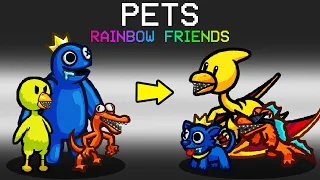 Rainbow Friends as Pets Mod in Among Us