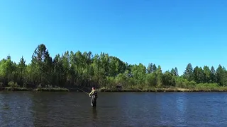 Рыбалка в Забайкалье на малых реках на спиннинг. Ловля ленка