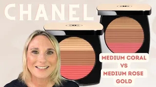 CHANEL Les Beiges Healthy Glow Sun-Kissed Powder Medium Coral vs. Medium Rose Gold 🌟 Which is Better