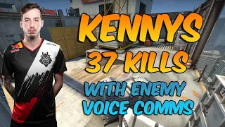 kennyS 37 Kills POV on Vertigo Highlights (With Enemy Voice Comms) FACEIT LVL 10 CS:GO