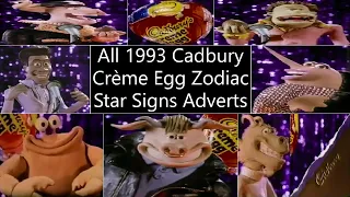 All 1993 Cadbury Crème Egg Zodiac Star Signs Adverts Compilation