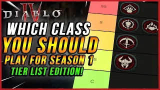 Diablo 4 What Class Should You Play For SEASON 1 Tier List Edition! (You will hate it!)