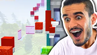 پارکور ماینکرافت ولی اگه وایسی ، میلاد میمیره - Minecraft parkour but you Die if you Stop