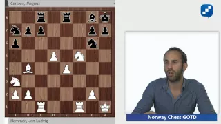 Hammer - Carlsen: Norway Chess Game of the Day