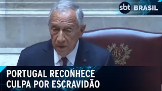 Presidente de Portugal reconhece culpa por escravidão e crimes coloniais | SBT Brasil (24/04/24)