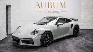 [2023] PORSCHE 911 992 TURBO S KREIDE EXCLUSIVE MANUFAKTUR BORDEAUXROT AURUM International [4K]