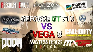 Geforce GT 710 VS VEGA 8 In 2022 | Test In 10 Games