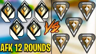 Valorant: 5 Radiant VS 5 Bronze, BUT Radiant AFK for 12 Rounds! - Who Wins?