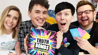 Dan and Phil play TRUTH BOMBS! (with Tom and Hazel)