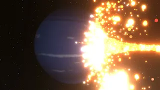 nibiru annihilates the moon and earth (20 sub special, 750k particles)  | spacesim