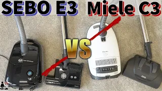 SEBO E3 VS Miele C3 Canister Vacuum Cleaner Comparison