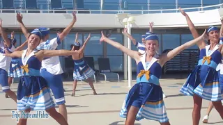 Island Princess Dancers Practice For Sail Away During World Cruise 2023