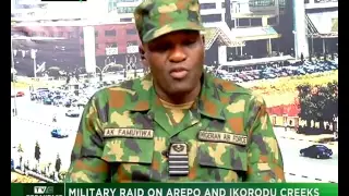 Military raid on Arepo and Ikorodu creeks