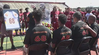 Sacramento City College holds memorial for lost teammate at game