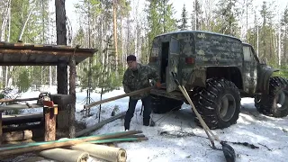 ПХД на весенней стоянке.Открываю сезон.