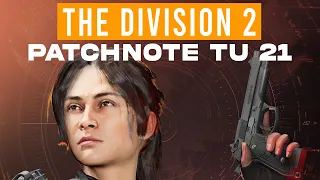 THE DIVISION 2 : PATCHNOTE DU PTS TU21 (New equipement, exotiques)