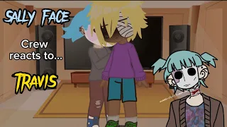 Sally face crew reacts to Travis! (Salvis) (jeolous ash) (angst) (boy x boy)