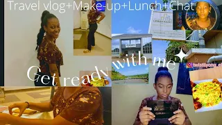 TRAVEL VLOG|GRWM,road trip,lunch,I.T,makeup,chat ‎@Goldsworldd #travelvlog #grwm #makeup #chitchat