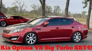 Kia Optima DESTROYS Big Turbo SRT4!