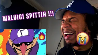 WALUIGI VS SMASH BROS BATTLE RAP TRILOGY - REMASTERED REACTION @mashed