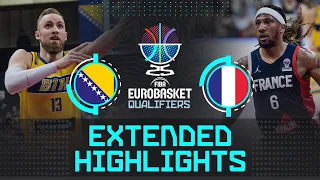 Bosnia and Herzegovina 🇧🇦 vs France 🇫🇷 | Extended Highlights | FIBA EuroBasket 2025 Qualifiers