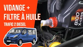 Vidange et changement du filtre à huile Trafic 2 1.9 dCi 🛢