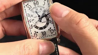 極有玩味二手價嚴重偏低，又係買金嘅價錢18K WG FRANCK MULLER LONG ISLAND 1300 day & night