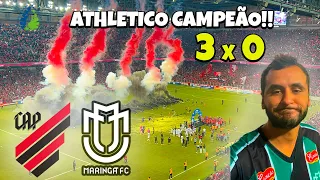 FESTA NA ARENA COM O TÍTULO DO FURACÃO NO PARANAENSE 2024 - ATHLETICO 3 X 0 MARINGÁ