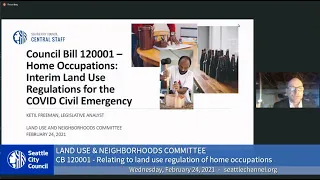 Seattle City Council Land Use & Neighborhoods Committee 2/24/21