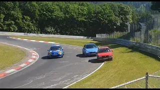 Nürburgring Touristenfahrten 13.6.2021 Driving mistakes and a angry M3 driver at Adenauer Forst