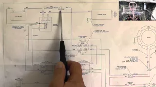 Riding Mower, Starting System Wiring Diagram - Part 1