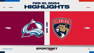 NHL Highlights | Avalanche vs. Panthers  - February 10, 2024