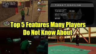 GTA San Andreas Top 5 Features Many Players Don't Know About