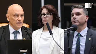 🔥CULPADOS🔥TSE multa Zambelli, Flavio Bolsonaro e Gayer por associar Lula a satanismo!🔥Moraes detona🔥