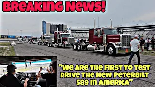 First Ever Exclusive Test Drive Of The New Peterbilt 589 In America 🤯 Reaction & Review