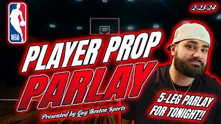 NBA Player Prop Parlay 2/23/2024 | FREE NBA Player Prop Parlay Best Bets