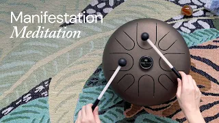 Manifestation Meditation | Sound Bath Therapy w. Tongue Drum [HD Audio]