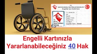 Engelli Kartınızla Yararlanabileceğiniz 40 İNDİRİM - HAK