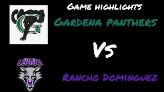 Gardena high school vs Rancho Dominguez basketball