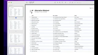 How to create a PDF with songs of a playlist (Mac Music app)
