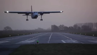 Crosswind!!! 2 spectacular takeoffs - Britten Norman BN-2